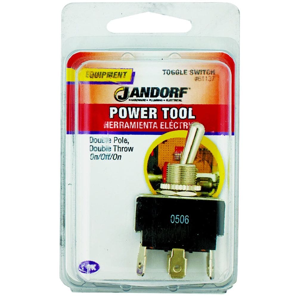 Interruptor de alternância Jandorf 61137 DPDT ligado/desligado 125V 15A