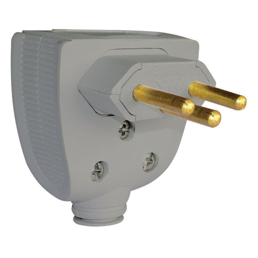 Plugue Profissional Reforçado 2p+t 10 Ampères Cinza - 615872 - Pial Plugue Profis.reforcado 10a 2p+t Cz Pial 615872