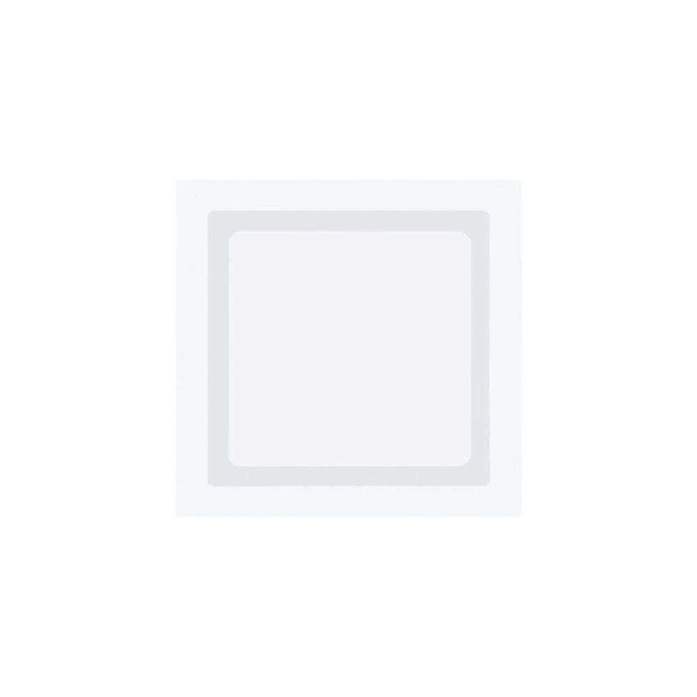 Painel De Led Embutir Stella Deep Quadrado 16x16cm Recuado 12w Branco - 3000k - Luz Amarela