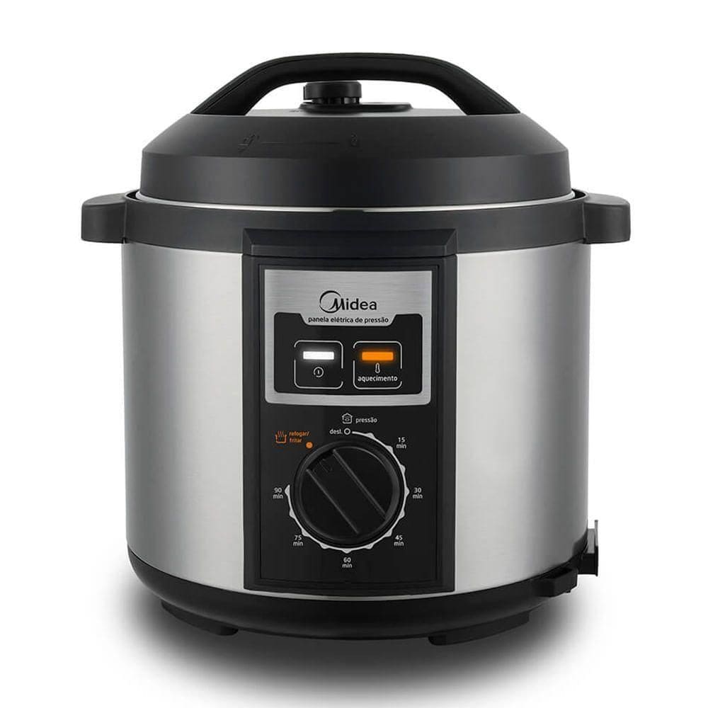 Panela De Pressão Elétrica 6L Mecânica Inox Midea PPB72 220V