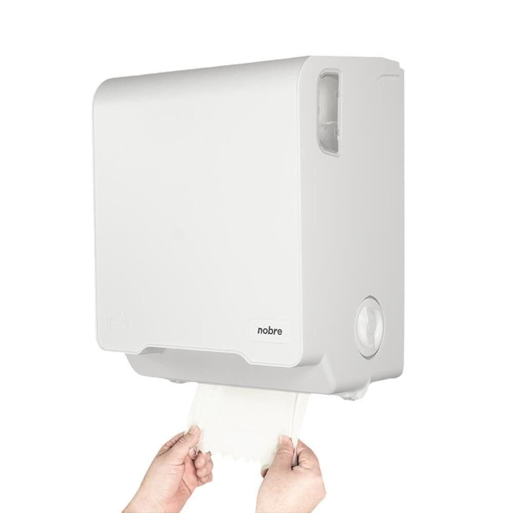 Dispenser Mecânico Para Toalhas Em Bobina - Design Sofisticado Em Branco