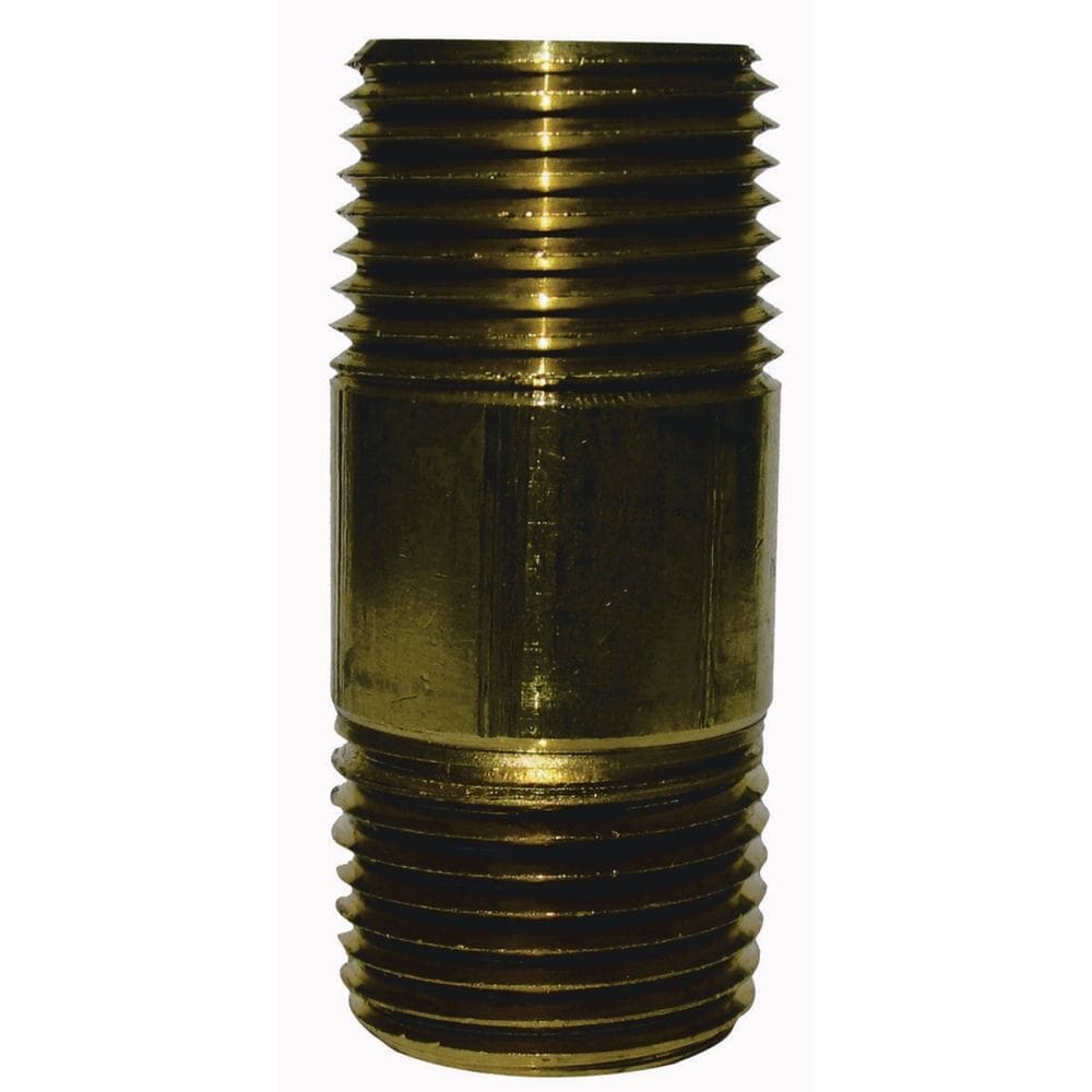 Encaixe de tubo de mangueira JMF Nipple 1/8” x 10 cm em latão vermelho