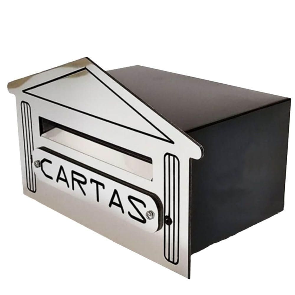 Caixa De Correio Em Acm 4n Aço Espelhado - 503-4 - Numeral