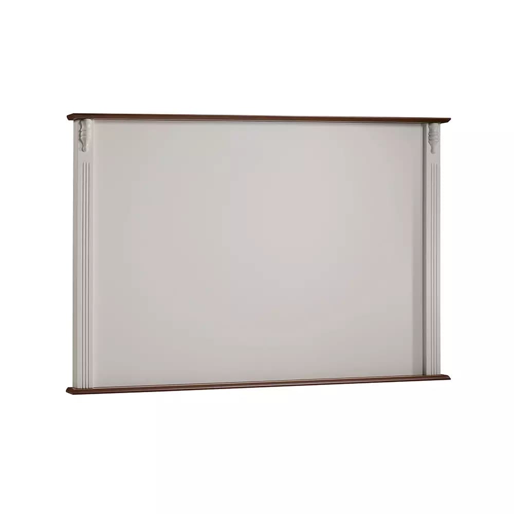 Painel de TV para Sala 195cm Clássico 50513 Linz Móveis - Off White/Imbuia Glazer