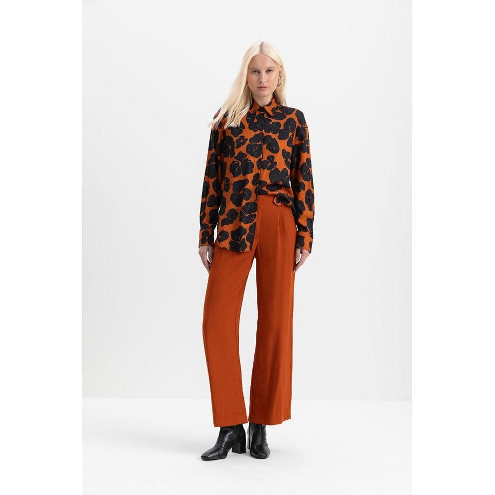 Camisa feminina animal print essendi