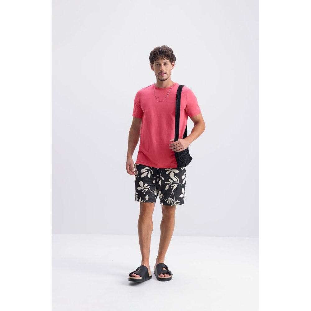 Camiseta masculina em meia malha Essendi