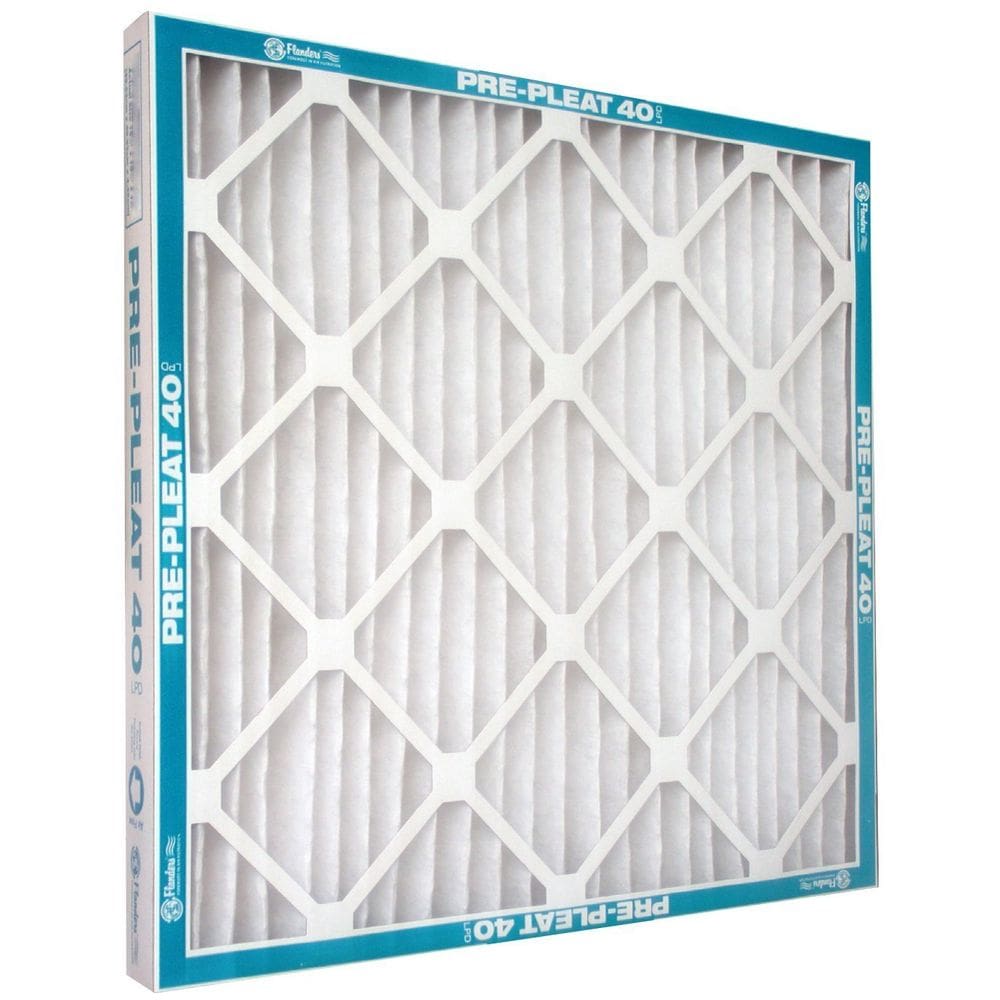 Filtro de ar HVAC Flanders Pre-Pleat 40 LPD MERV 8 16x51x3 cm Pacote 12