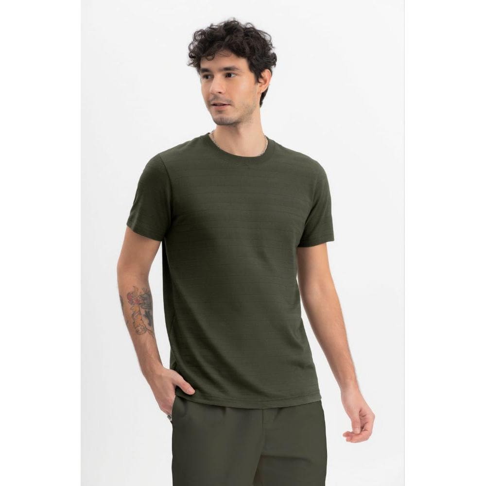 Camiseta masculina texturizada Essendi