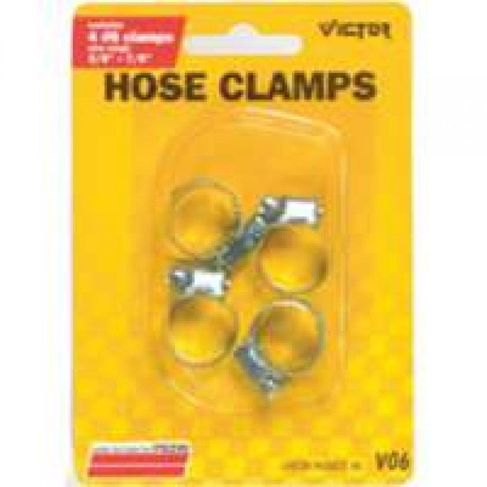 Braçadeira de mangueira Victor Modelo #6 SAE 0,6-2,2 cm em aço inoxidável