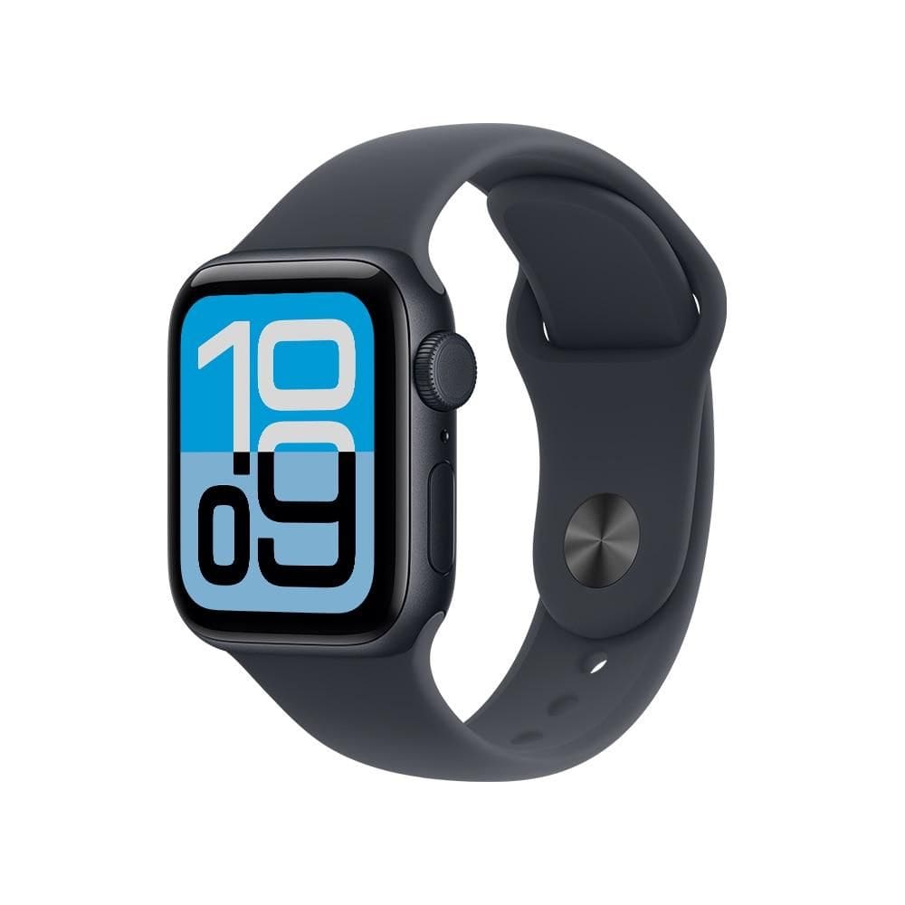 Apple Watch SE 3 GPS + Cellular - Caixa meia-noite de alumínio – 40 mm - Pulseira esportiva meia-noite – P/M