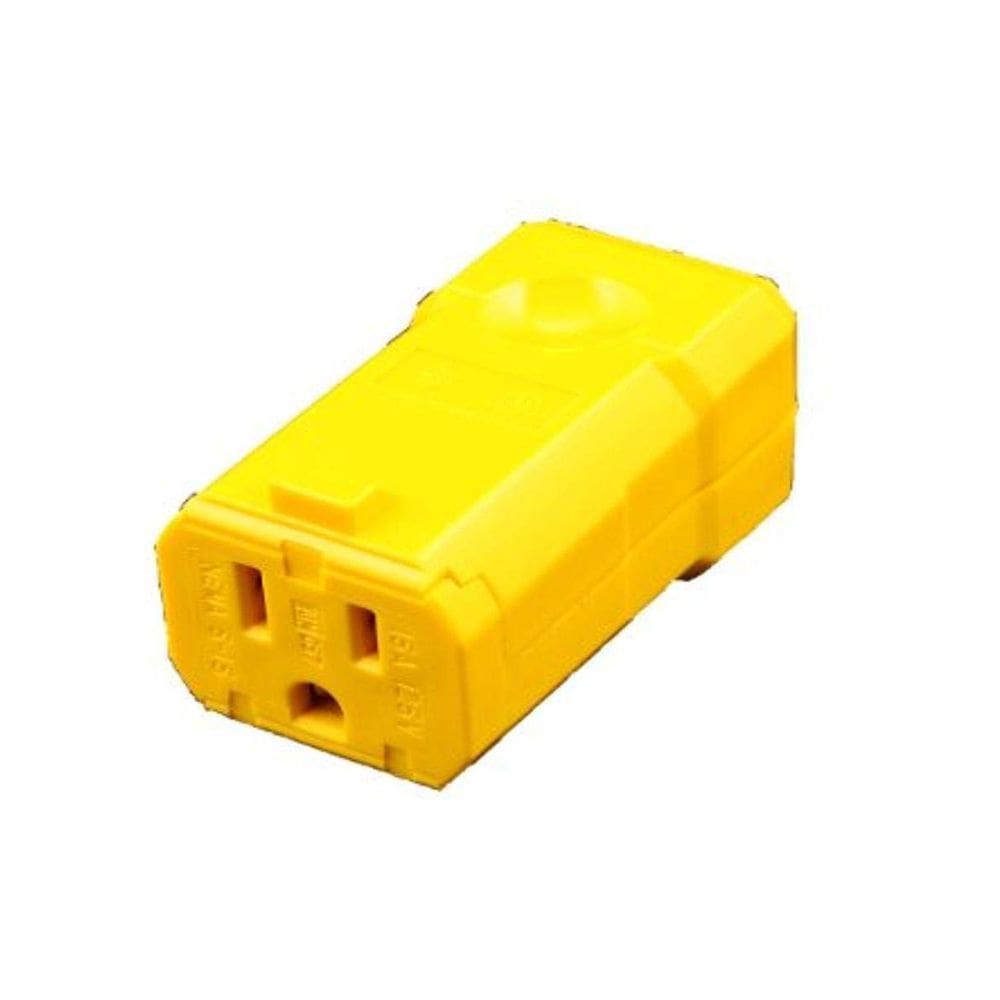Conector Leviton 5259-VY 15 Amp 125V Amarelo