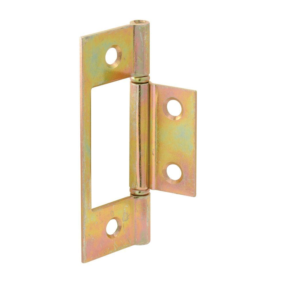 Dobradiças de porta dobráveis PRIME-LINE N 6656, pacote com 2 dobradiças de latão