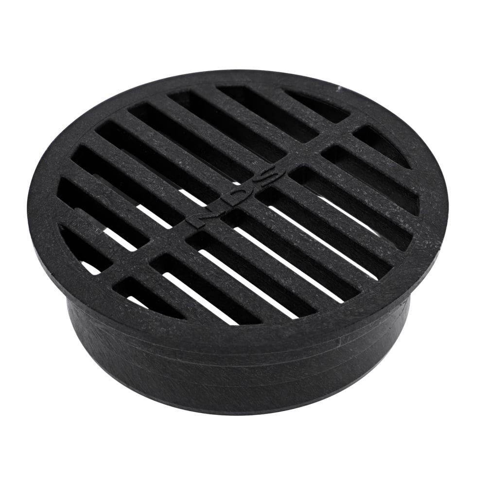 Tampa de drenagem NDS 4” Round Grate Black Plastic