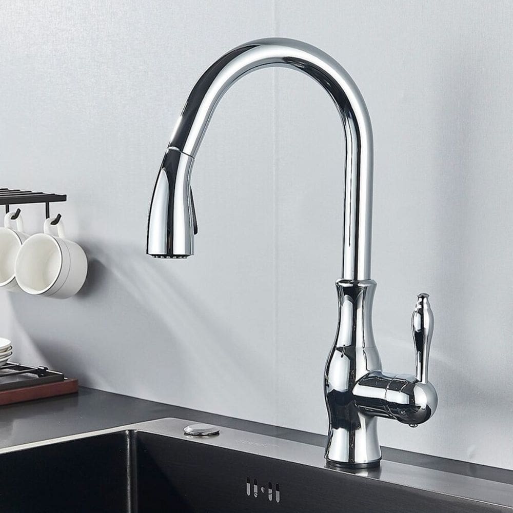 Torneira Provençal Cromada Monocomando Manual de Mesa