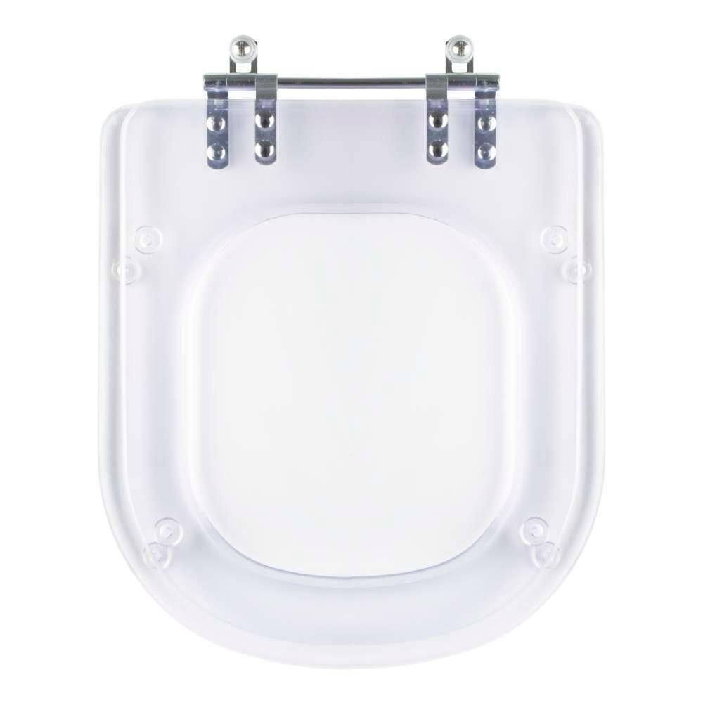 Tampa De Vaso Acrilico Transparente Square Para Bacia Lorenzetti 6lpf