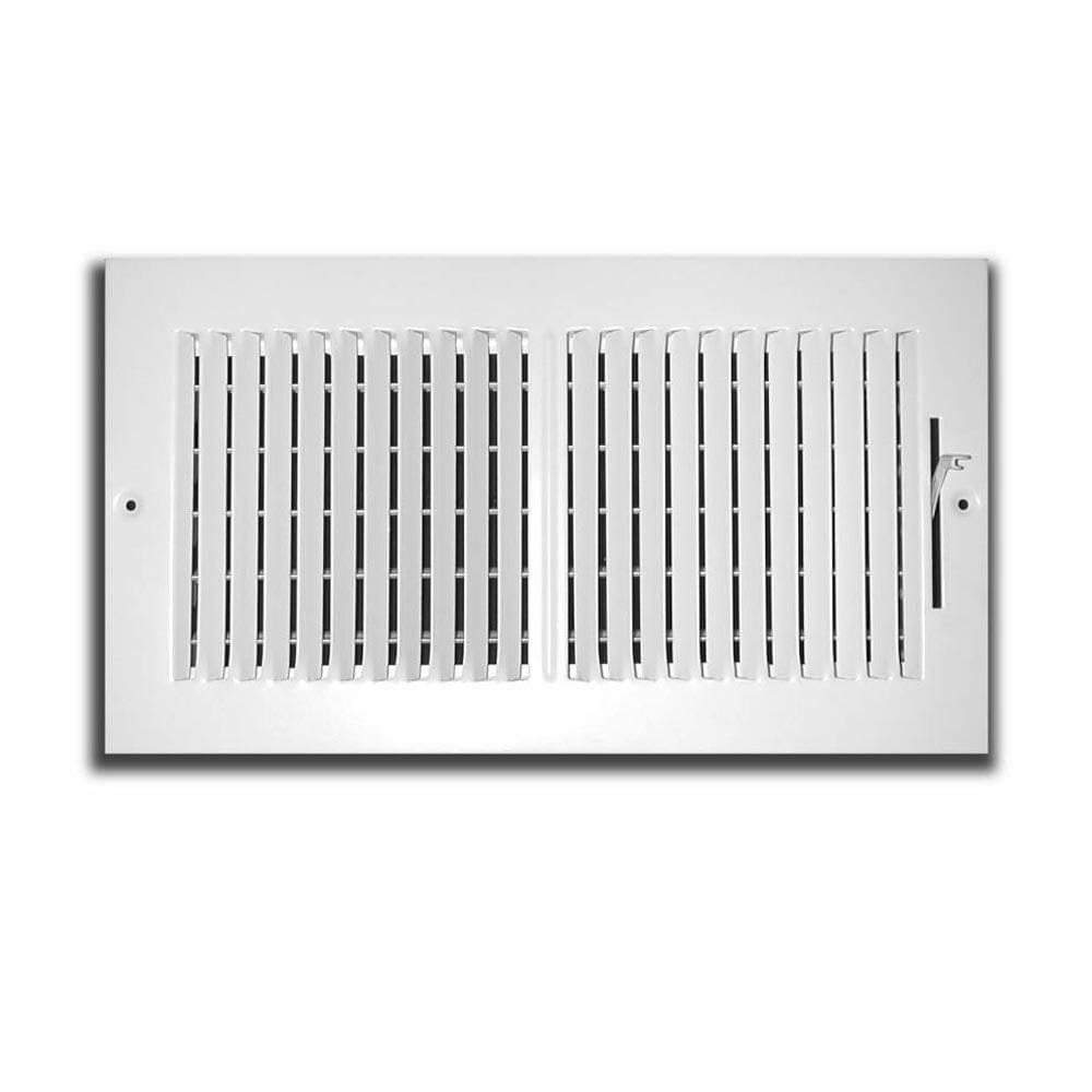 Registro de parede/teto Truaire C102M 25x10 cm Aço branco