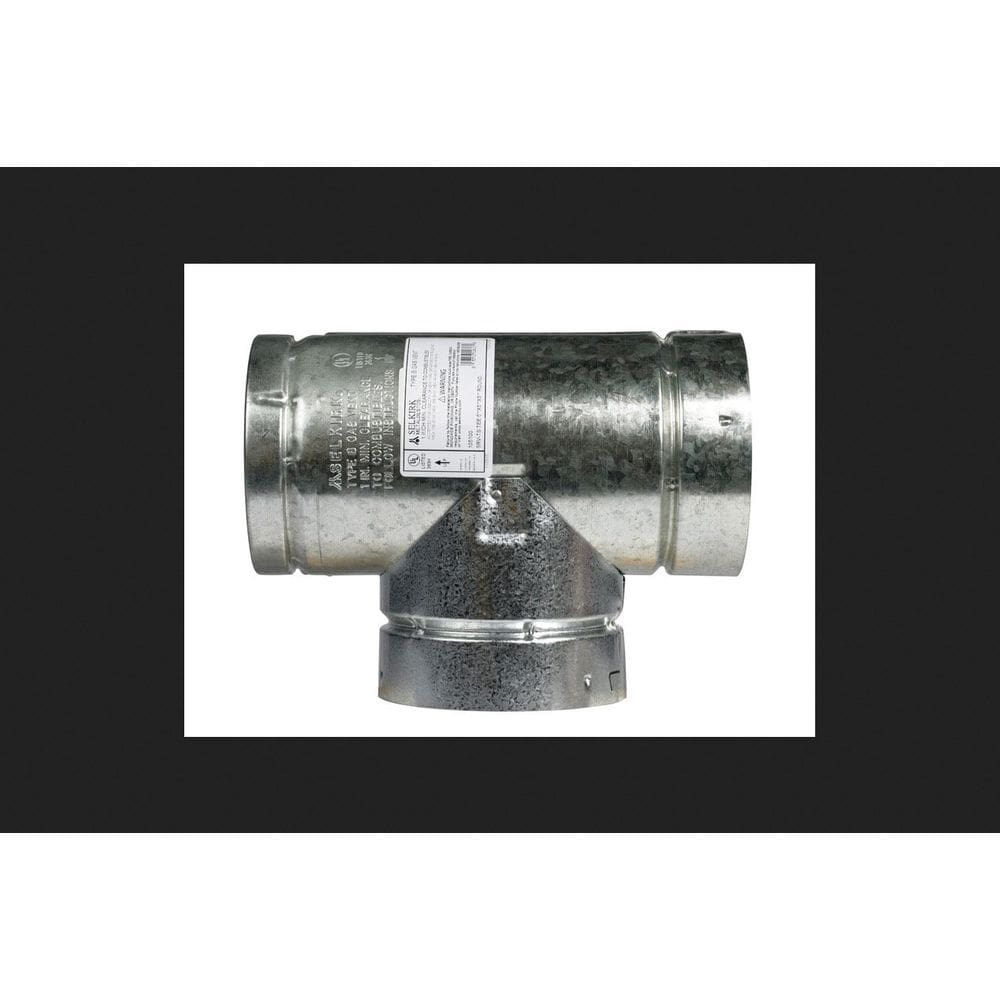 Tubo de fogão Tee Selkirk Metalbestos 13 cm de alumínio/aço