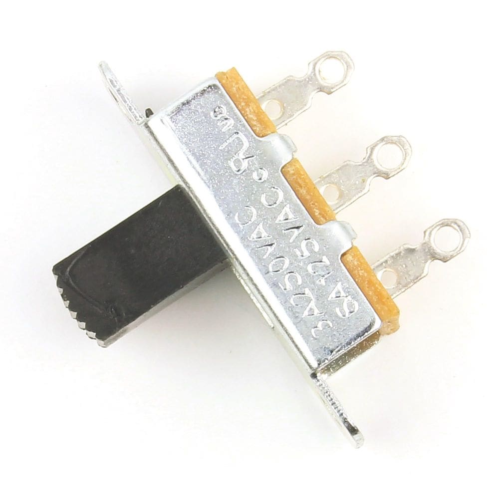 Interruptor Jandorf SPDT Slide On/Off com design confiável de 3 abas