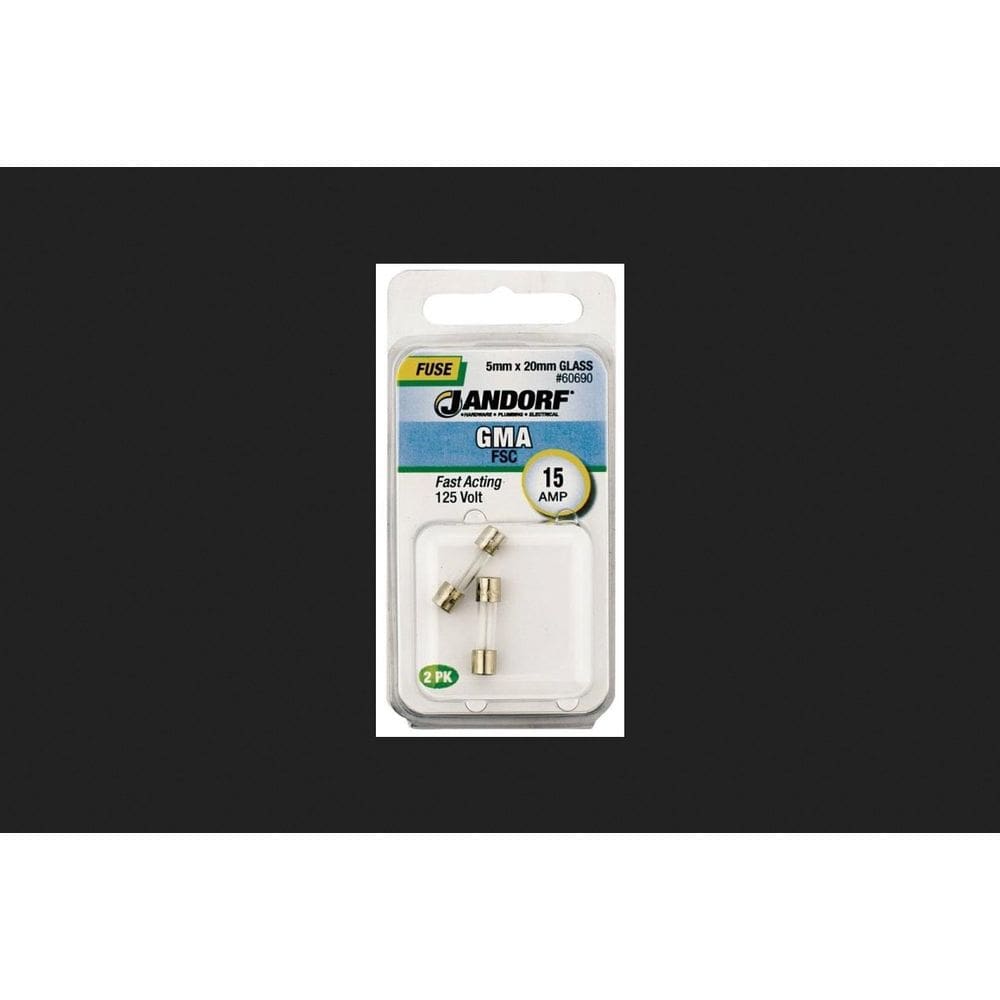 Fusível Jandorf 60690 GMA 15A 125V de ação rápida 5x20mm