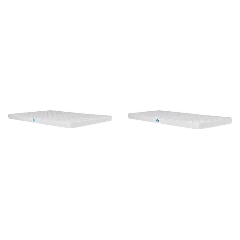 Conjunto com 2 Colchões D23, 1 Casal 188x138x15cm e 1 Solteiro Auxiliar 188x78x15cm Nuvem Casatema Branco