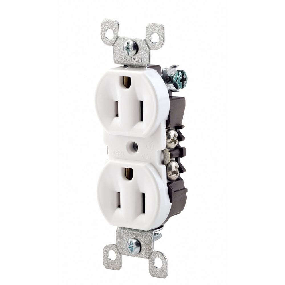 Receptáculo Leviton 15A 125V Co/Alr Duplex Grounding 12650-W