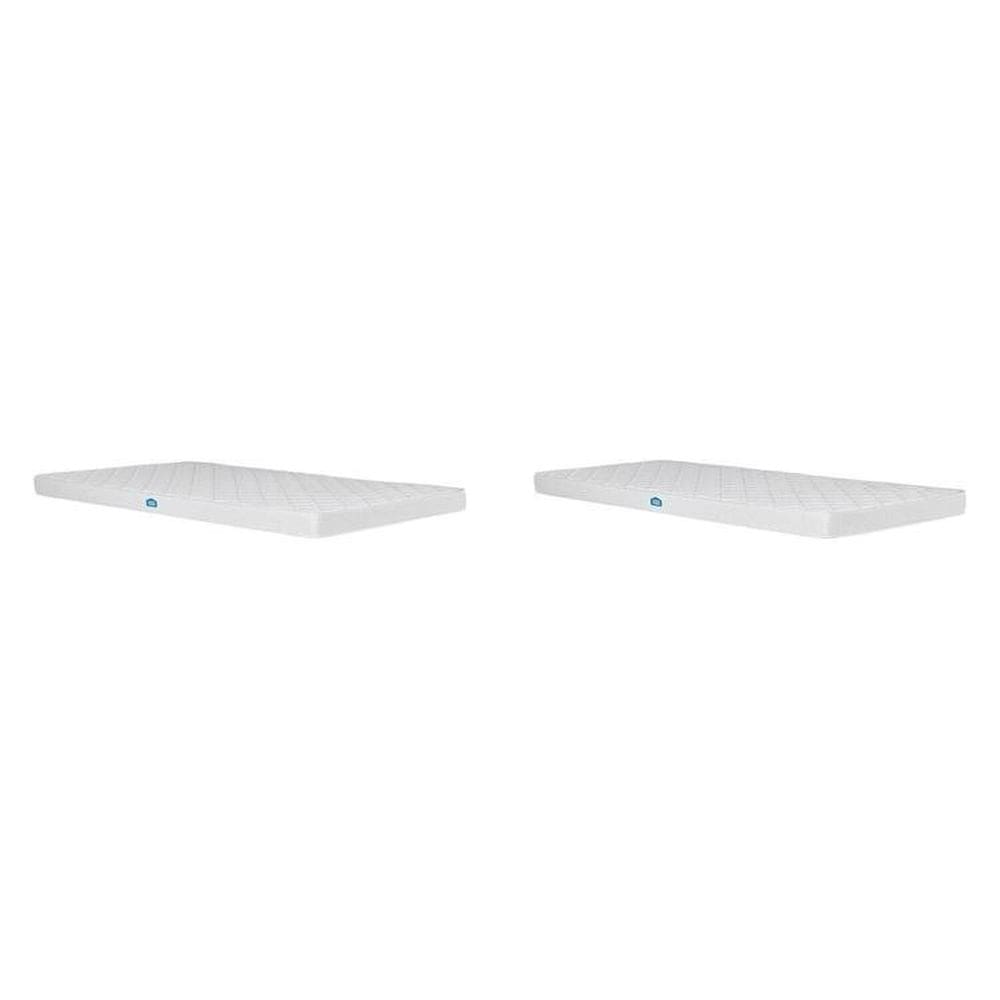 Conjunto com 2 Colchões 1 Solteiro e 1 Auxiliar Nuvem Casatema Branco