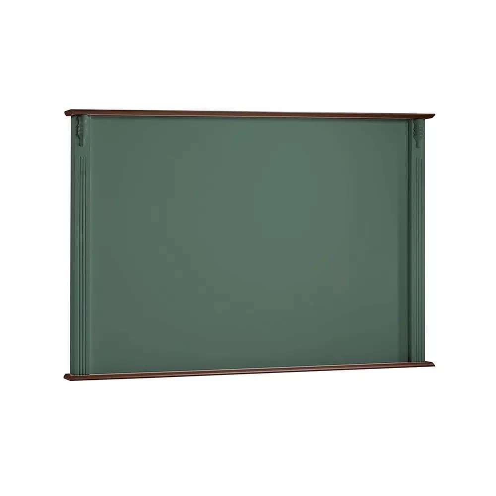 Painel de TV para Sala 195cm Clássico 50513 Linz Móveis - Verde Musgo/Imbuia Glazer