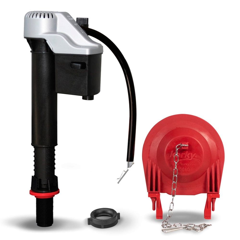 Válvula de enchimento de vaso sanitário e aba Korky 830MP QuietFill Platinum