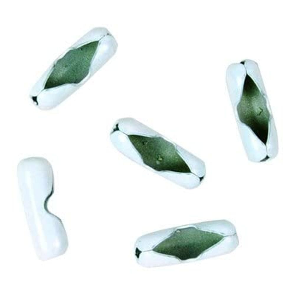 Conector de corrente de lâmpadas Jandorf White Coated Brass #6, pacote com 5