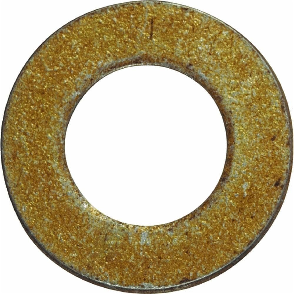 Arandela USS Plana de Acero con Cromato Amarillo Hillman 7/16 pulg. Paquete de 50