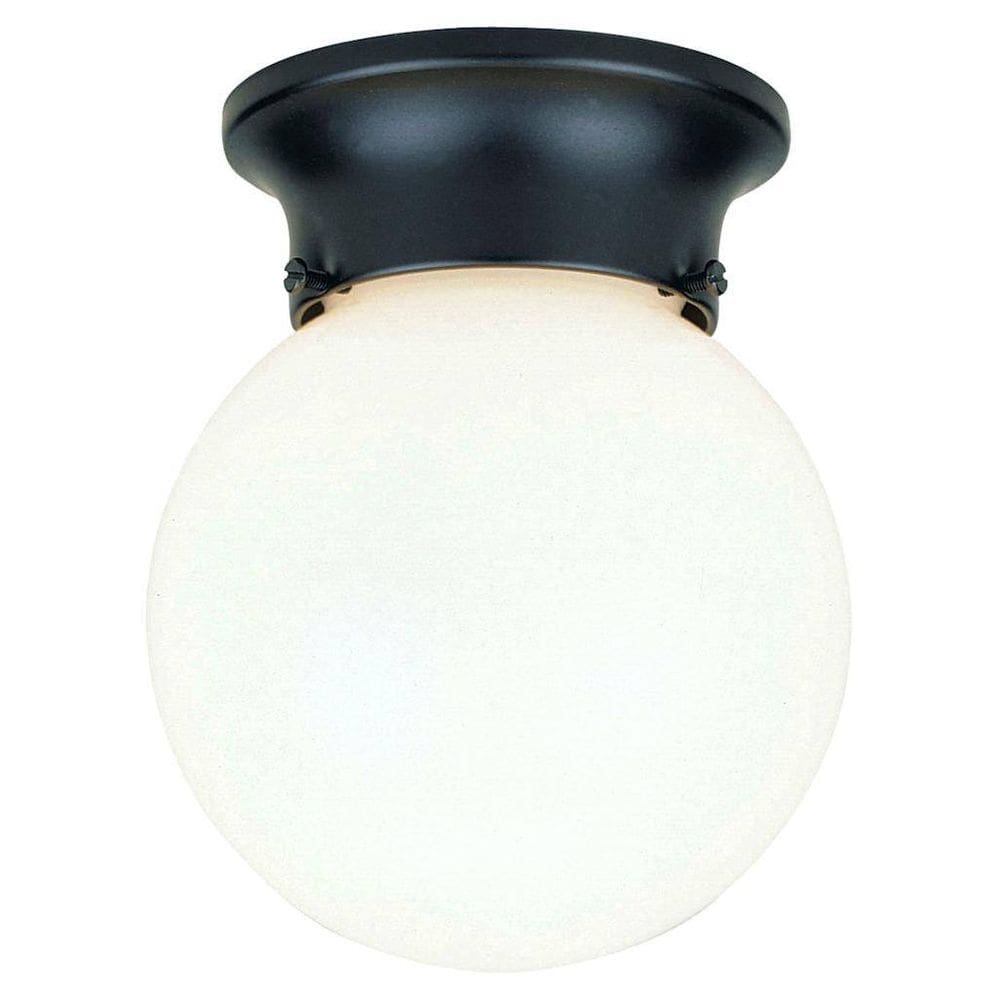 Luminária Westinghouse 6684000 Porch Black White Globe