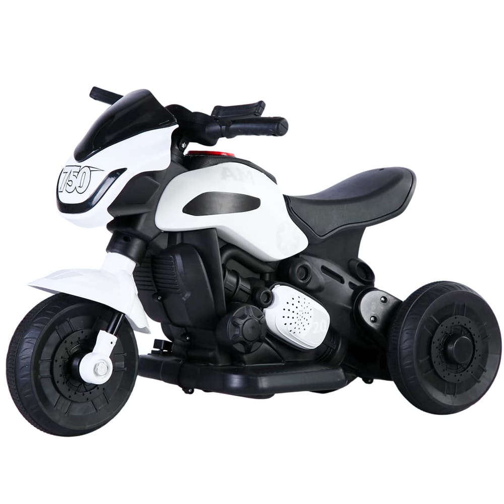 Motinha Elétrica Infantil Unitoys Race Branca 6V