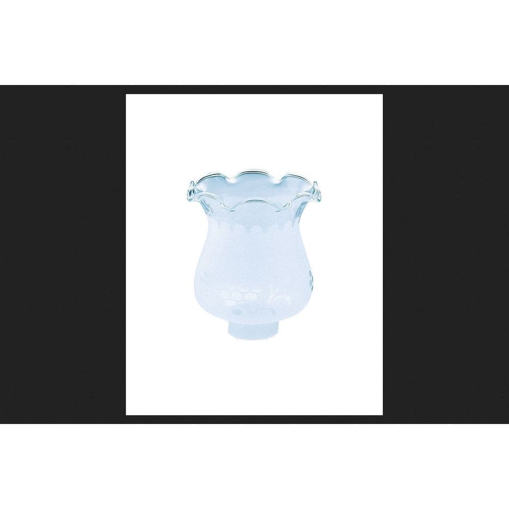 Abajur Westinghouse de vidro branco fosco 9,5x13 cm