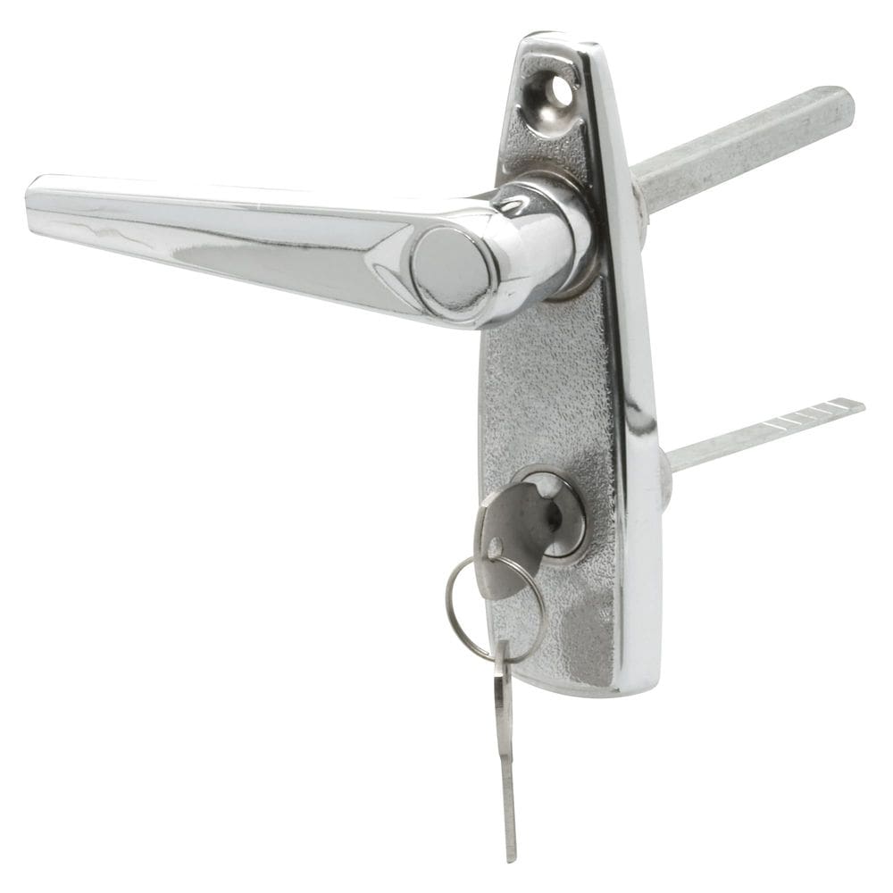 Cerradura para Manija Izquierda de Puerta Prime-Line GD 52147 Zinc Cromado