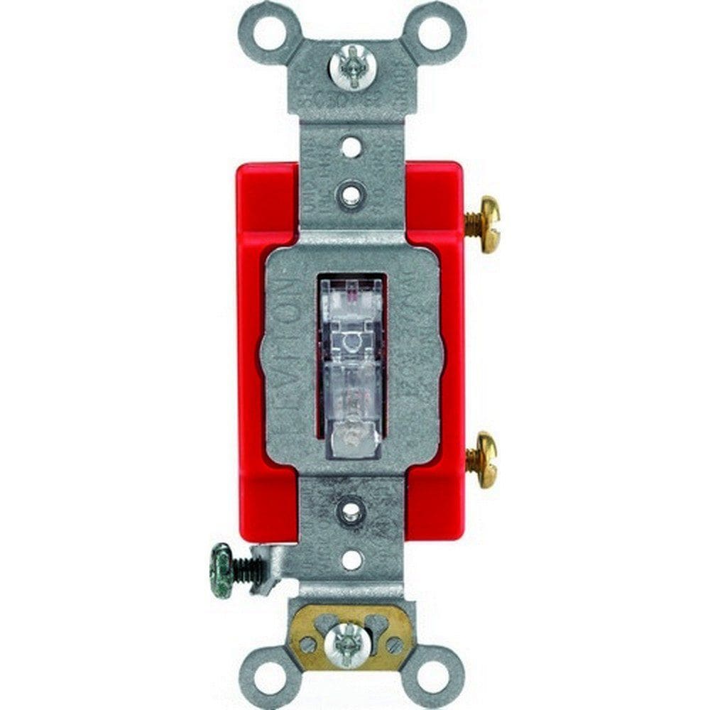 Interruptor seletor Leviton R57-01221-0LC 1P 20A Clear