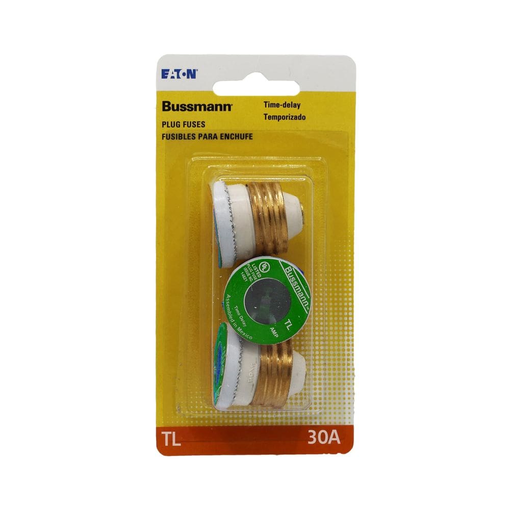 Fuse Bussmann TL 30 Amp 125 Vac Time Delay, pacote com 3