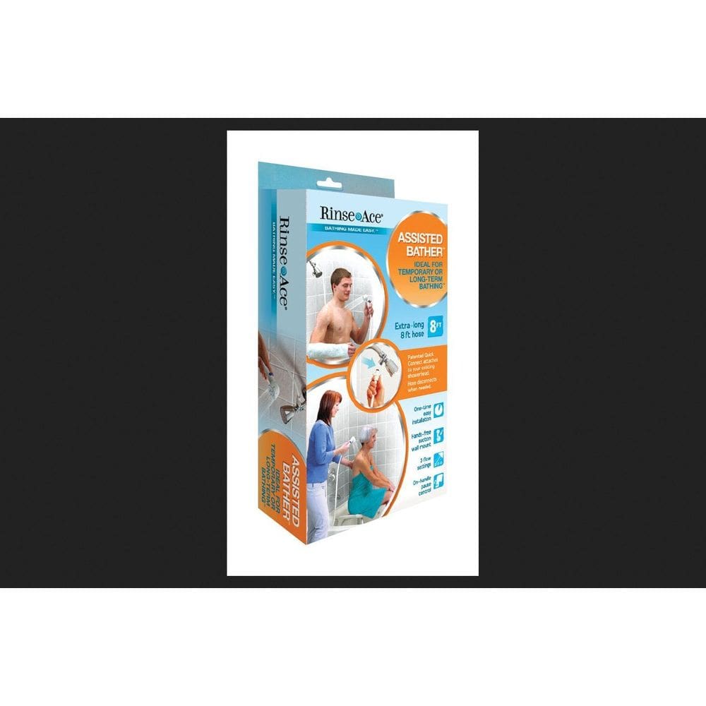 Sistema de banho assistido Rinse Ace 2,4 m de mangueira PVC branca