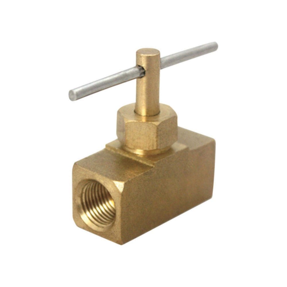 Válvula JMF Válvula de agulha de latão 1/8” Fpt x 1/8” Fpt