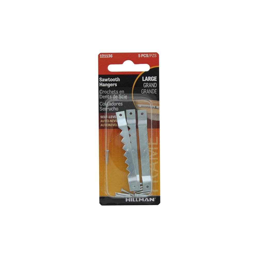 Cabides autonivelantes grandes em dente de serra Hardware Hillman 121136