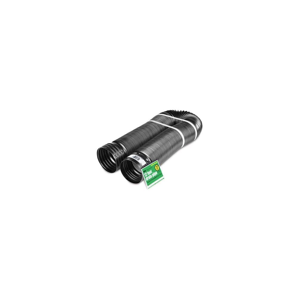 Tubo de drenagem Flex-Drain 51710 flexível/expansível 3,37 polegadas x 12 pés