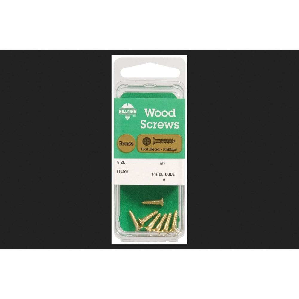 Parafusos de madeira Hillman No. 10 x 1,9 cm Latão Phillips 3 peças