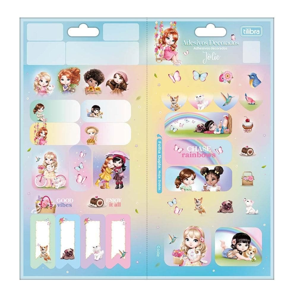 Adesivo decorativo duplo Jolie - Tilibra