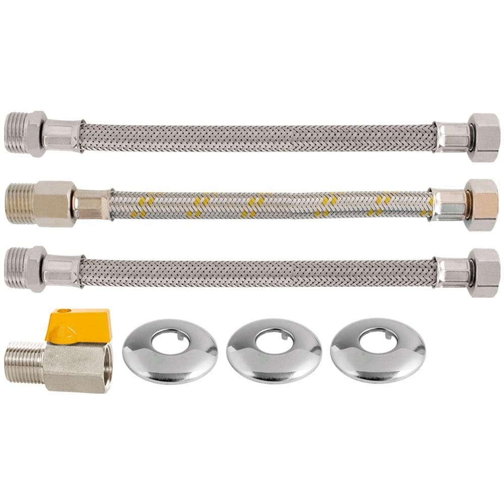 Kit Ligação para Aquecedor de Água a Gás Blukit, 40 cm