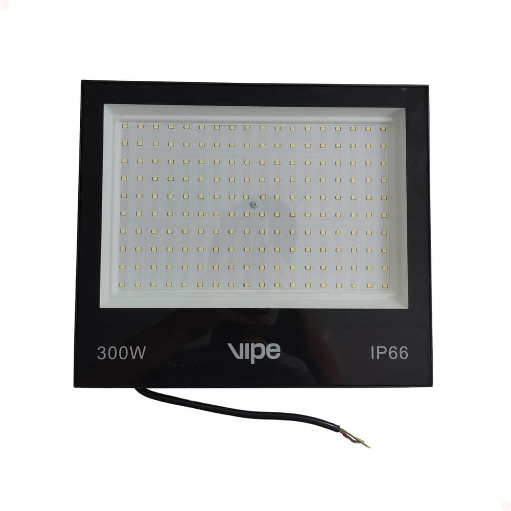 Refletor Led 300W Bivolt Quadrado Luz Branco Frio 6500K