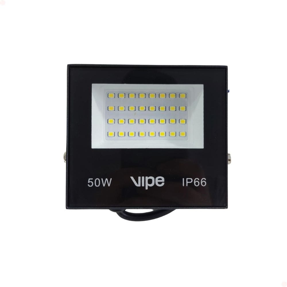 Refletor Led 50W Bivolt Quadrado Luz Branco Frio 6500K