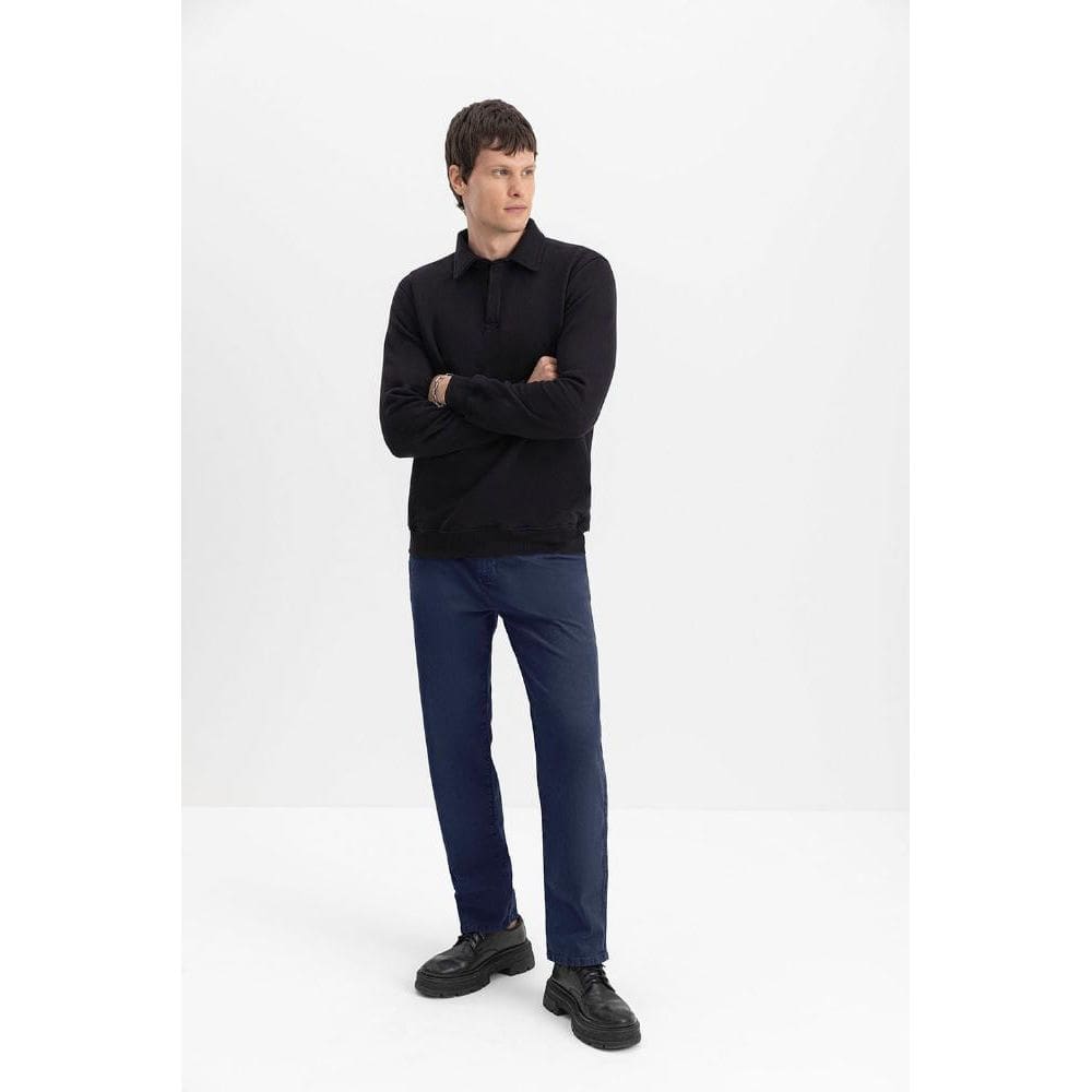 Blusão polo masculino em moletom Essendi