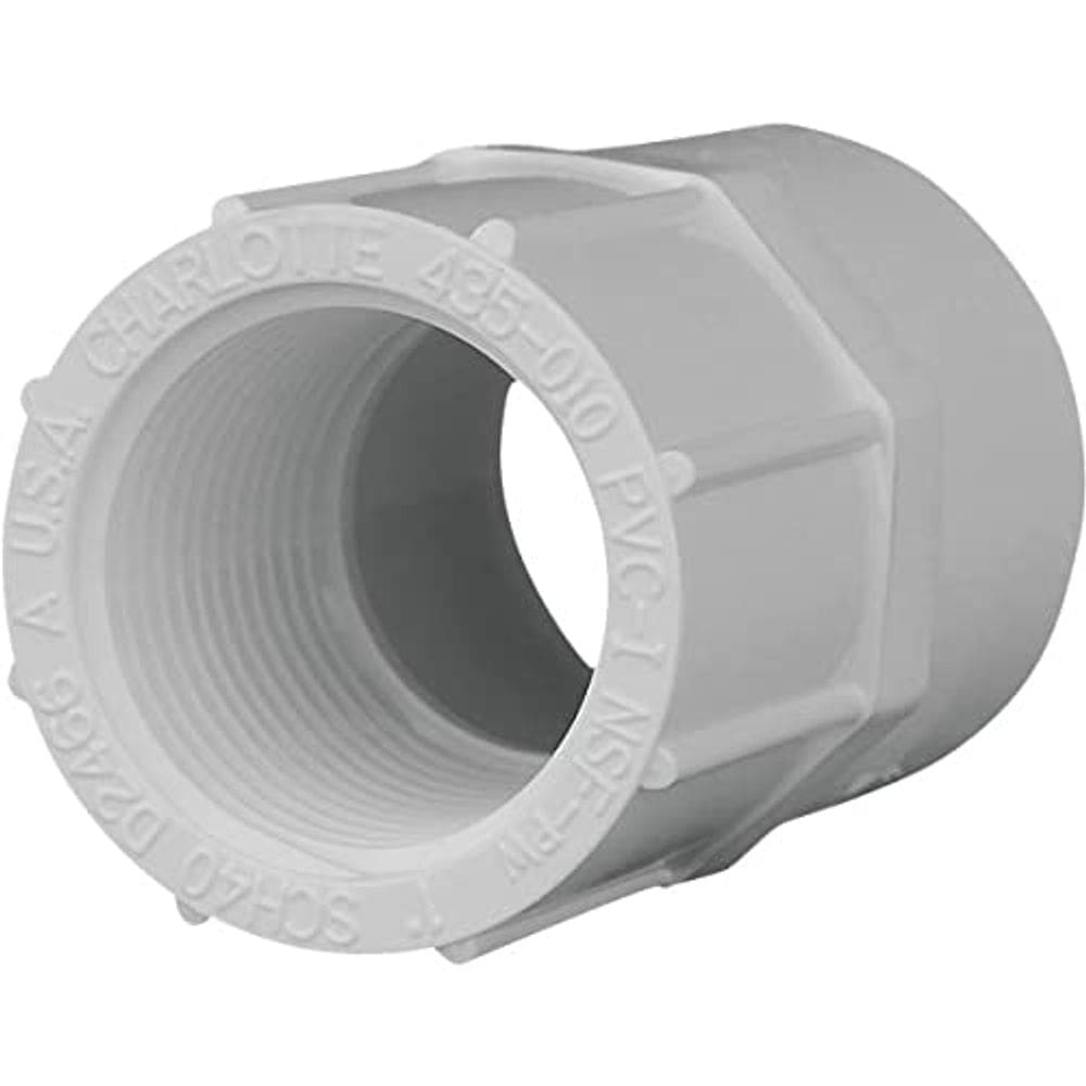 Adaptador de tubo de PVC Charlotte Pipe de 1 polegada FPT Slip SCH 40