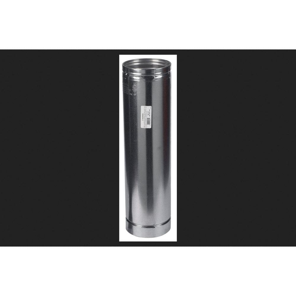 Tubo de ventilação de gás Selkirk, alumínio redondo, 6 cm de diâmetro. x 60 cm L