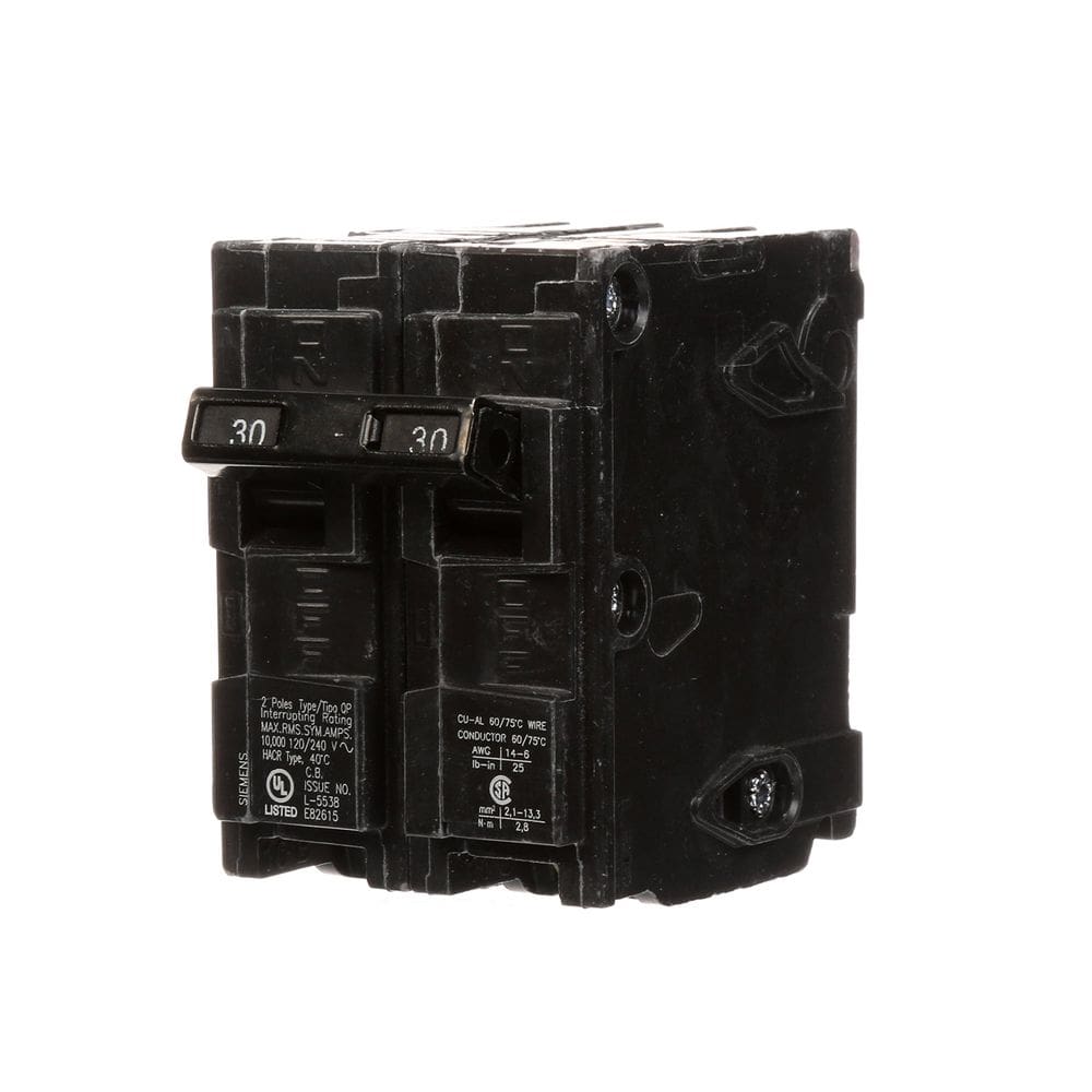 Disjuntor SIEMENS Q230 30A Tipo de Pólo Duplo QP 240V