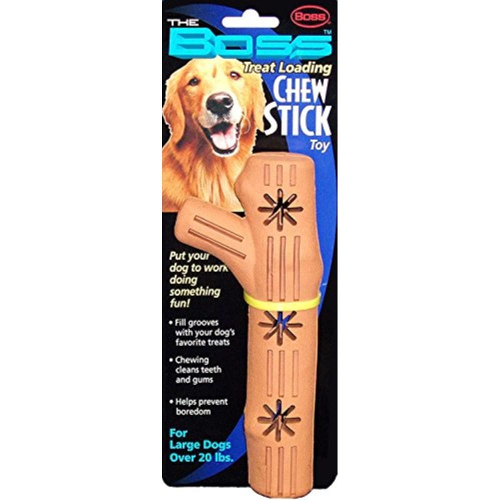 Guloseima de borracha grande para cães Chew Stick Toy Boss Pet